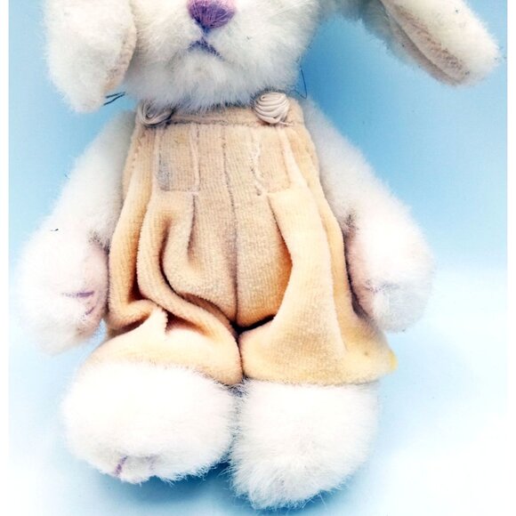 Boyds Bears Libby Lapinette White Bunny Plush Hat Jumper 6 Inch Animal Spring - Picture 7 of 15
